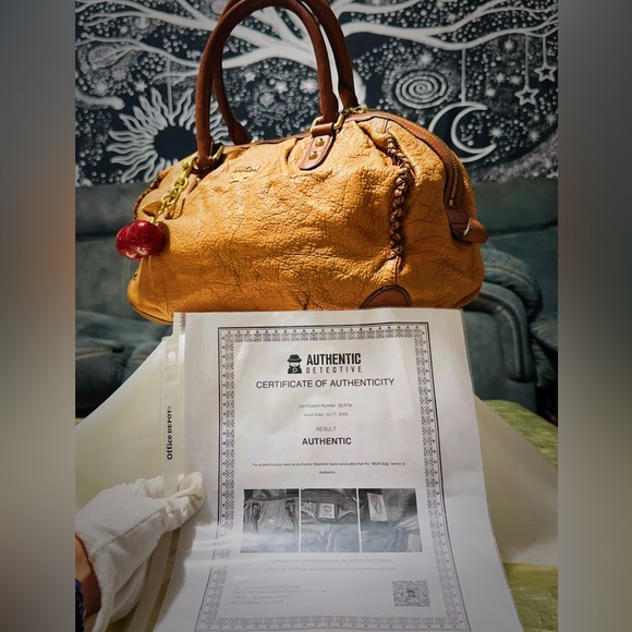 Vintage MCM Rich Brown Leather Satchel shoulder bag tote bag - Picture 7 of 15